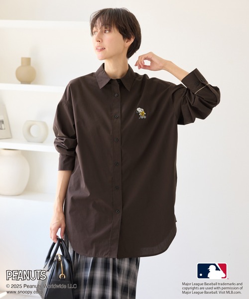 MLB ブラウス シャツ 「PEANUTS×MLB COLLECTION by ROPE' PICNIC