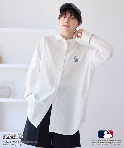 MLB ブラウス シャツ 「PEANUTS×MLB COLLECTION by ROPE' PICNIC