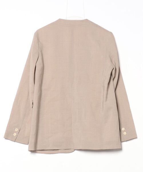 IENA（イエナ） ノーカラージャケット 38 ブラウン レディース