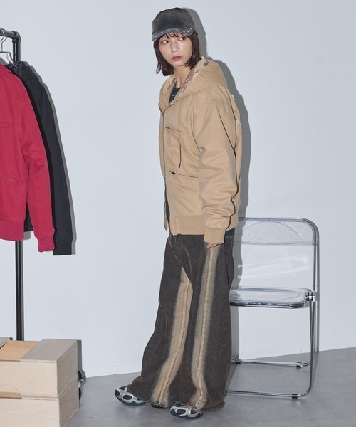 KOUNITTE パッチワーク ジップアップジャケット CLOSET ブルゾン アウター 2WAYパッチワークジャケット メンズ