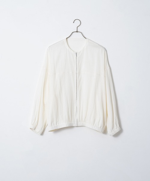 「for/c」 ジップアップブルゾン M チャコールグレー レディース_画像3