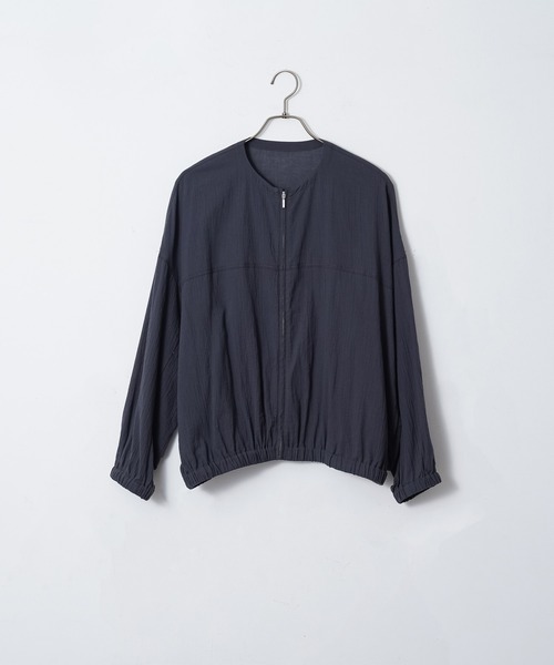 「for/c」 ジップアップブルゾン M チャコールグレー レディース_画像4