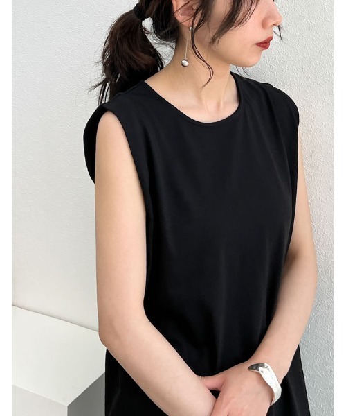 「Re:EDIT」 ノースリーブワンピース LARGE ブラック レディース_画像5