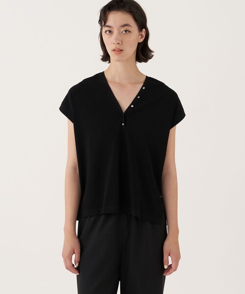 「DES PRES」 Vネックニット FREE ブラック レディース_画像3