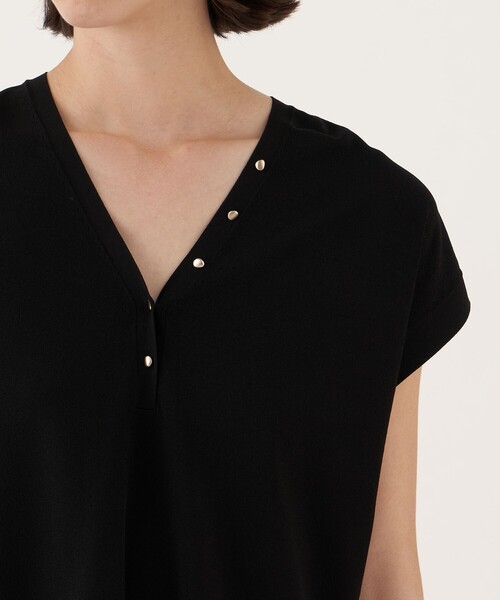 「DES PRES」 Vネックニット FREE ブラック レディース_画像6