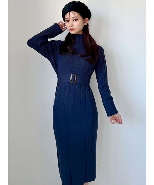 RESEXXY（リゼクシー） ワンピース 「WEB限定」ワイドリブニット