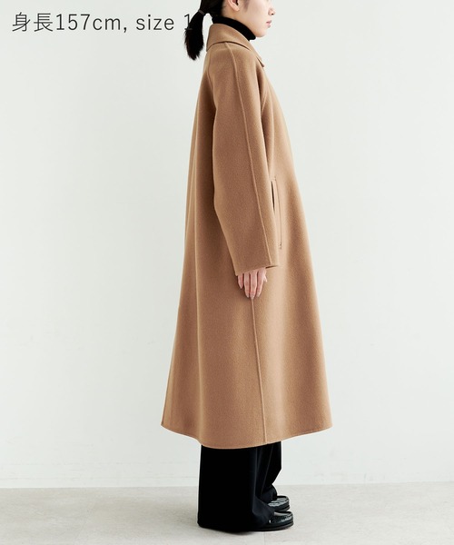 N.O.R.C ステンカラーコート コート ウールメルトンステンカラーリバー