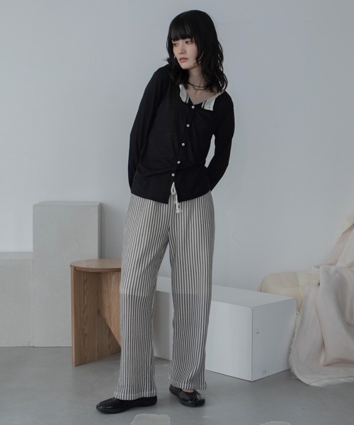 カーディガン ダブルシアーカーディンガン/2way/新色追加 レディース