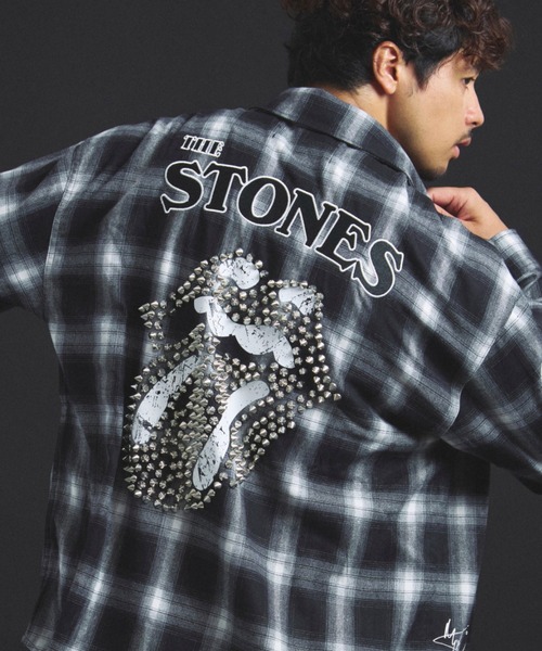 JACKROSE（ジャックローズ） シャツ B-TRS-Lips＆Tongue スタッズ