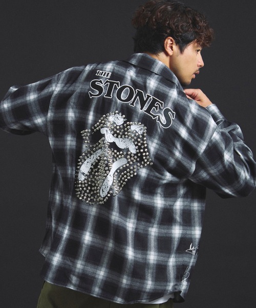 JACKROSE（ジャックローズ） シャツ B-TRS-Lips＆Tongue スタッズ