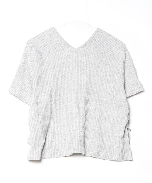 「d'un a dix」 半袖カットソー 38 グレー レディース_画像2