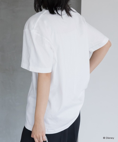 「GOOD ROCK SPEED」 半袖Tシャツ「Disneyコラボ」 F ホワイト レディース_画像6