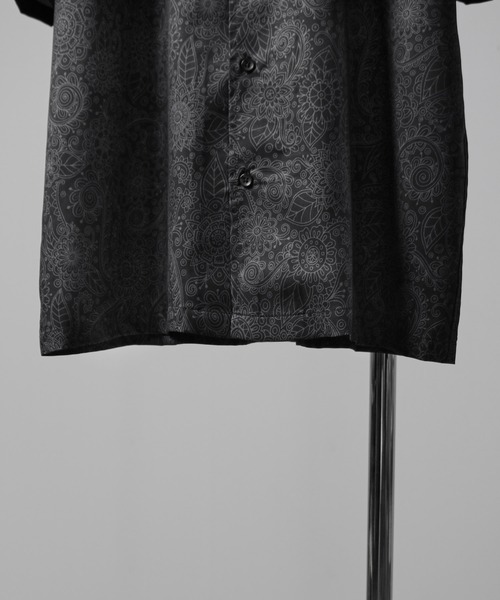 「ROOT THREE」 半袖シャツ MEDIUM ブルー メンズ_画像4