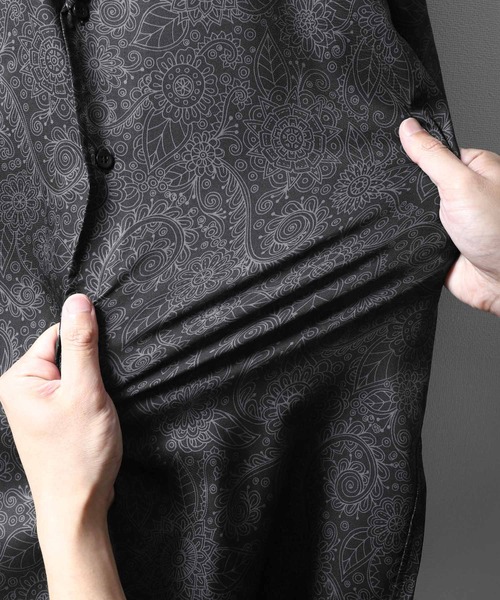 「ROOT THREE」 半袖シャツ MEDIUM ブルー メンズ_画像7