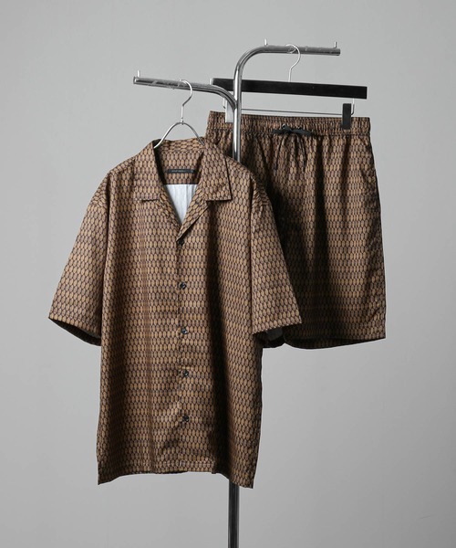 「ROOT THREE」 半袖シャツ MEDIUM ブルー メンズ_画像9