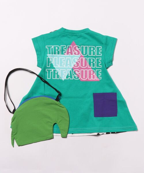 「RAGMART」 「KIDS」半袖ワンピース 80cm ブルー キッズ_画像2