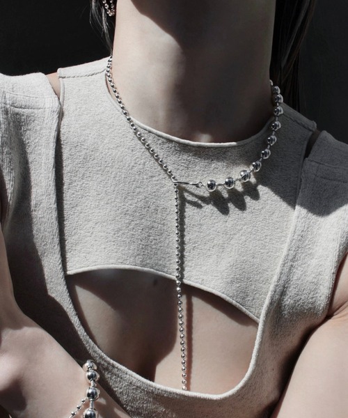 Soierie（ソワリー） ネックレス ボールチェーン フック ネックレス