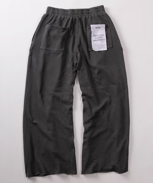 ワイドパンツ スウェットパンツ ジャージ 「78」ツータック カットオフ