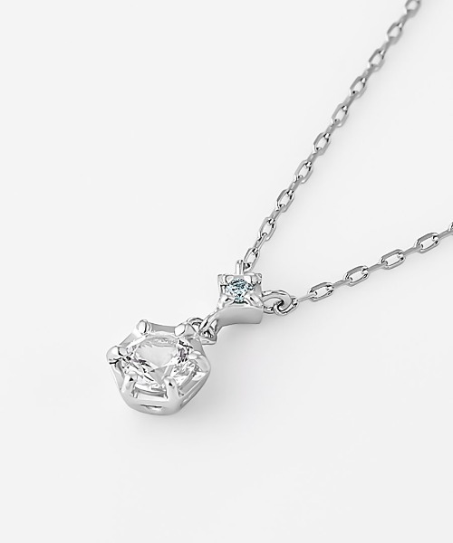 4℃（ヨンドシー） ネックレス 「Holiday Limited」 K10ホワイト