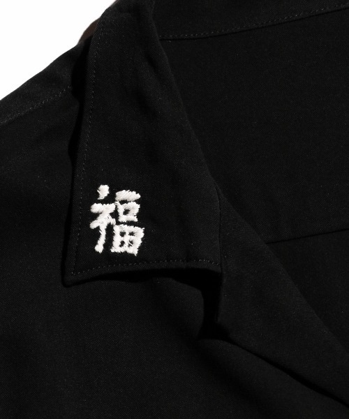 「THRIFTY LOOK」 半袖シャツ LARGE ブラック メンズ_画像9