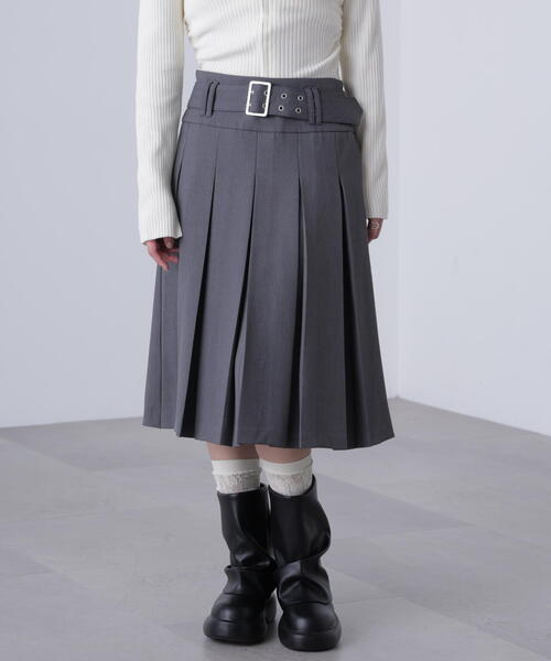 FREE'S MART（フリーズマート） スカート タックプリーツミディ