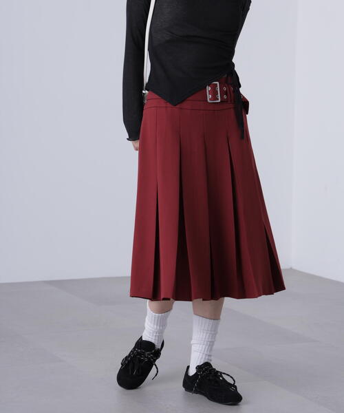 FREE'S MART（フリーズマート） スカート タックプリーツミディ