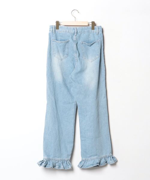 「meJane」 デニムパンツ L ブルー レディース_画像2