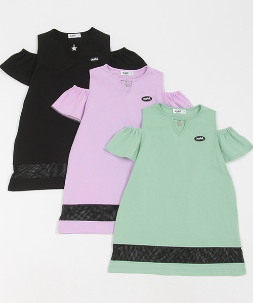 「X-girl Stages」 「KIDS」ノースリーブワンピース 90cm ラベンダー キッズ_画像3