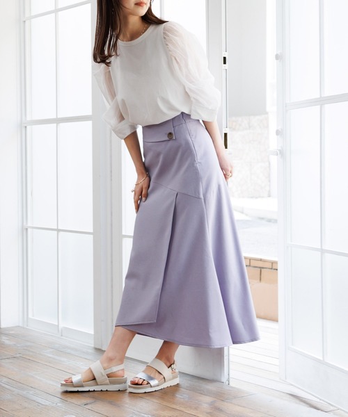 「HIMIKO」 フラットサンダル 24.5cm アイボリー レディース_画像5
