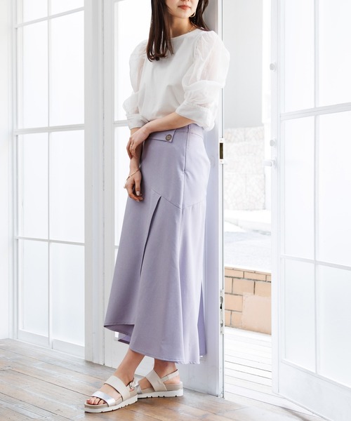 「HIMIKO」 フラットサンダル 24.5cm アイボリー レディース_画像6