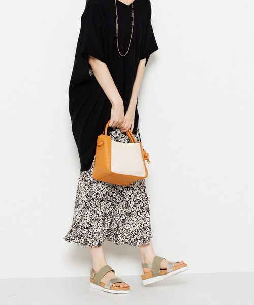 「HIMIKO」 フラットサンダル 24.5cm アイボリー レディース_画像7