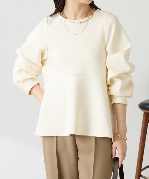 チェスティ♡ビジューペプラムカットソー♡ COLLAGE GALLARDAGALANTE｜袖ビジューペプラムカットソー | Rakuten