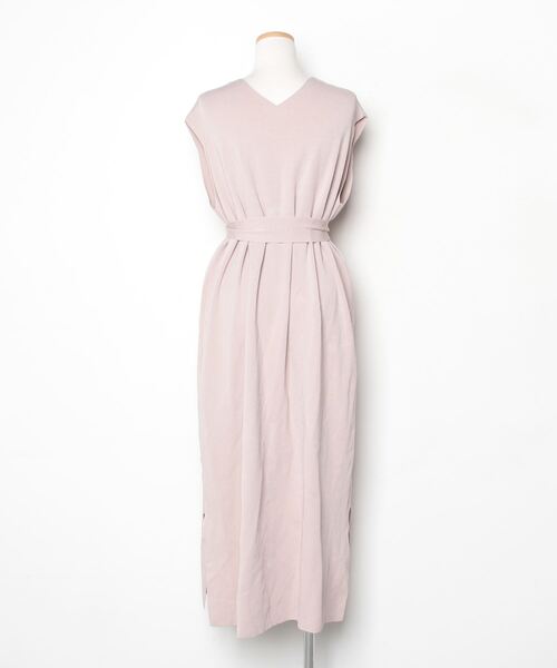 「anuans」 ニットワンピース - ピンク レディース_画像2