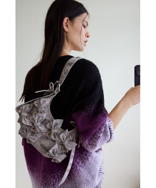 Desigual（デシグアル） ハンドバッグ 3Dバタフライアップリケ クロス