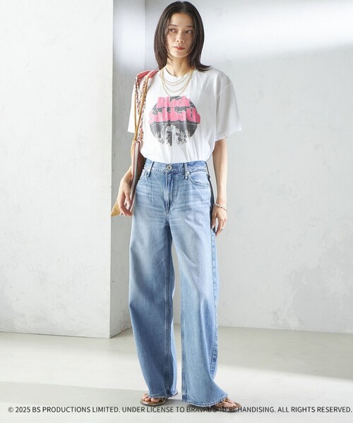 「GOOD ROCK SPEED」 半袖Tシャツ ONE SIZE ライトグレー レディース_画像3