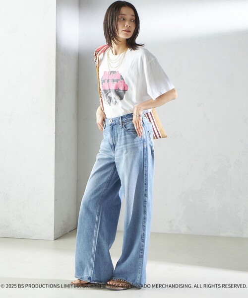 「GOOD ROCK SPEED」 半袖Tシャツ ONE SIZE ライトグレー レディース_画像5