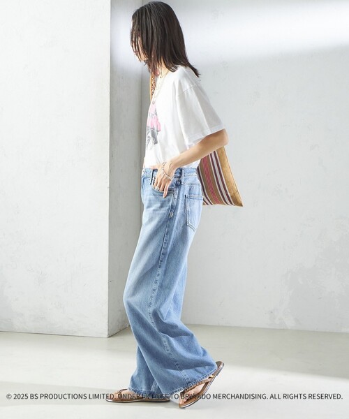 「GOOD ROCK SPEED」 半袖Tシャツ ONE SIZE ライトグレー レディース_画像6