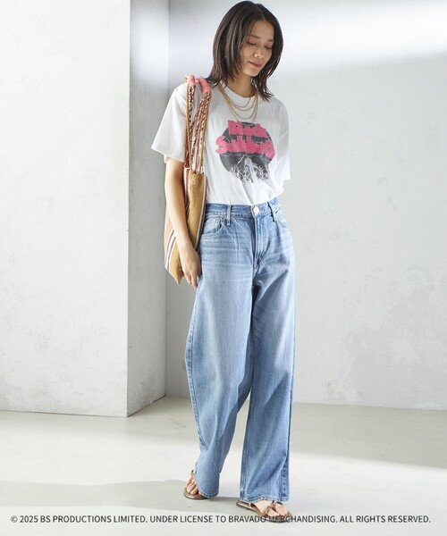 「GOOD ROCK SPEED」 半袖Tシャツ ONE SIZE ライトグレー レディース_画像9