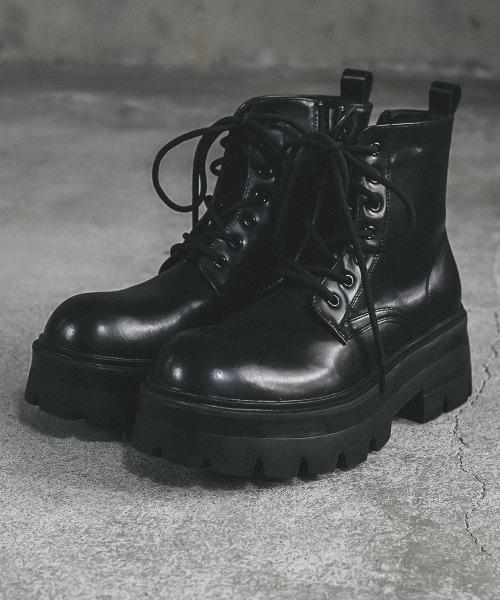 「Shoowtime」 ブーツ 26.0cm ブラック メンズ_画像2