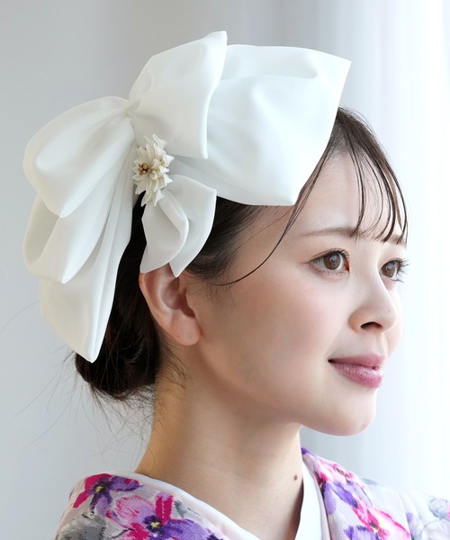 utatane 髪飾り BIGリボンヘッドドレス 日本製 レディース : ZOZOTOWN