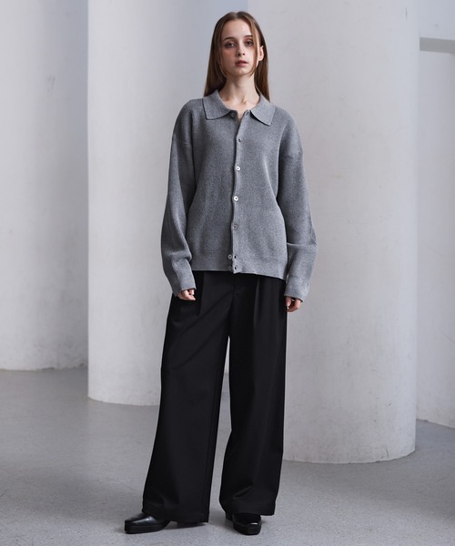 CLEL（クレイル） スラックス 「CLEL」Herringbone Prime TR Stripe