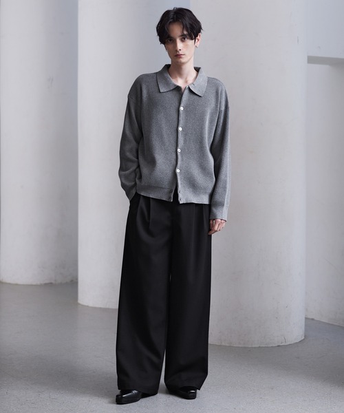 CLEL（クレイル） スラックス 「CLEL」Herringbone Prime TR Stripe