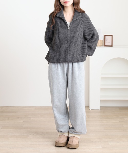 FUNALIVE（ファンアライブ） カーディガン ハイネック ジップアップ