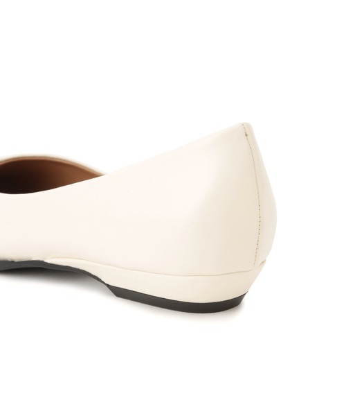美品　ADAM ET ROPE ベージュ フラットシューズ 37 ADAM ET ROPE'（アダムエロペ） パンプス ポインテッドトゥフラット