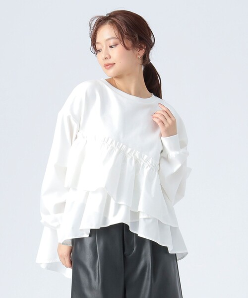 BEAMS HEART（ビームス ハート） tシャツ ペプラム ドッキング プル