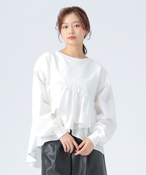 BEAMS HEART（ビームス ハート） tシャツ ペプラム ドッキング プル