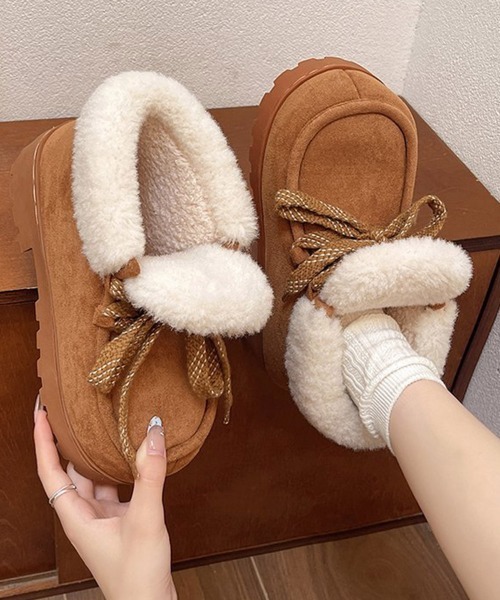miniministore（ミニミニストア） ブーツ 厚底ムートンブーツもこもこ