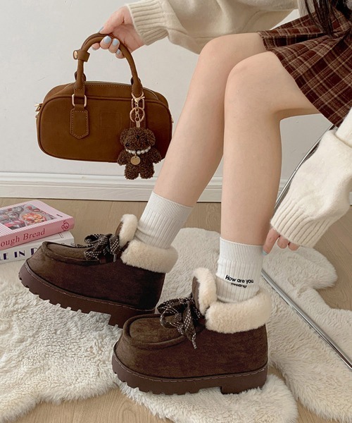 miniministore（ミニミニストア） ブーツ 厚底ムートンブーツもこもこ