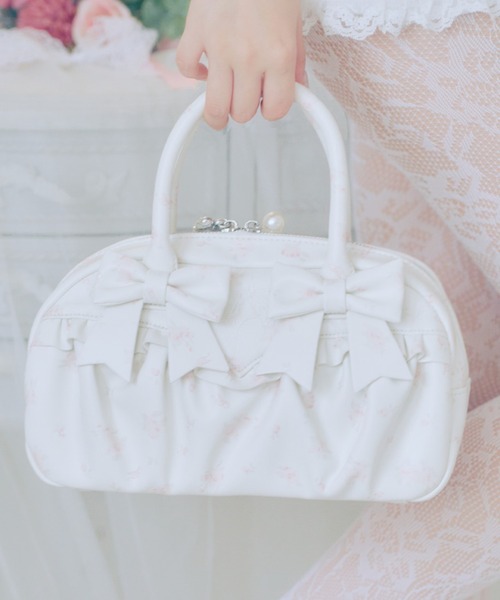 ボストンバッグ lacy ribbon boston bag レディース