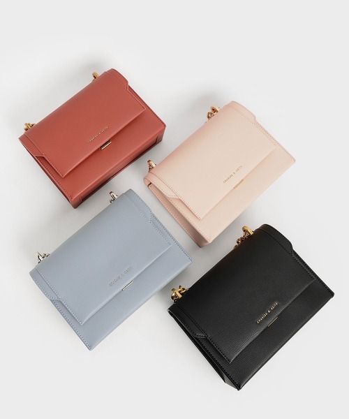 「CHARLES & KEITH」 ショルダーバッグ S ブラック レディース_画像7